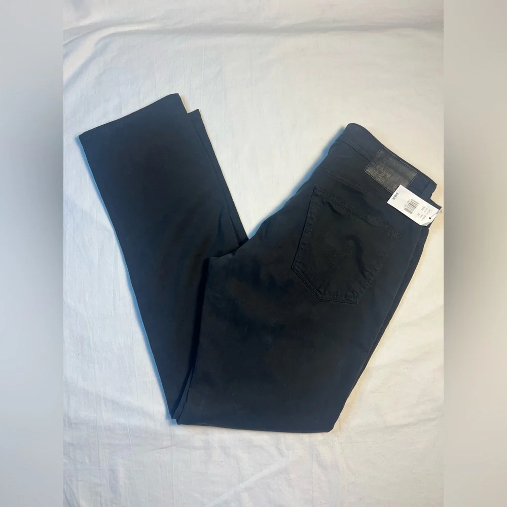 NWT AG Adriano Goldschmied The Graduate Tailored Leg Black Pants Men's 33x33